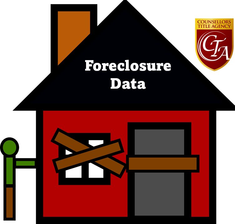 Illustration of a foreclosed house with boarded windows and door.