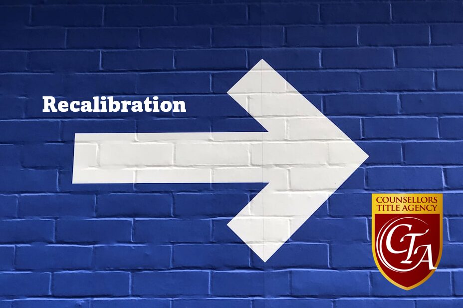 White arrow on blue wall pointing right with 'Calibration' text.