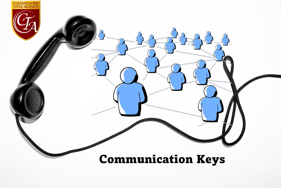 Illustration of communication and connection using telephone and people icons.