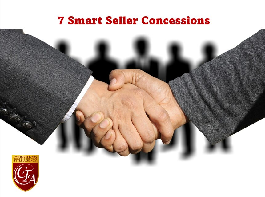 Handshake symbolizing agreement on 7 smart seller concessions.