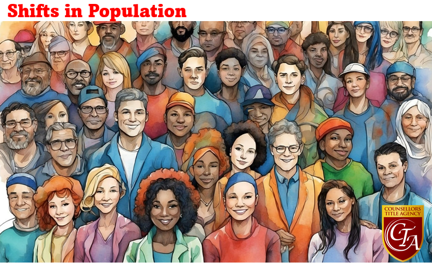 Diverse group of smiling people illustration.