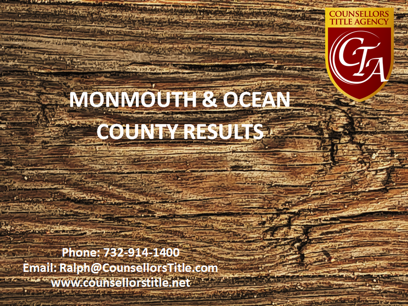 Monmouth & Ocean County Results announcement.