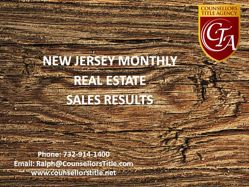 New Jersey real estate sales results.
