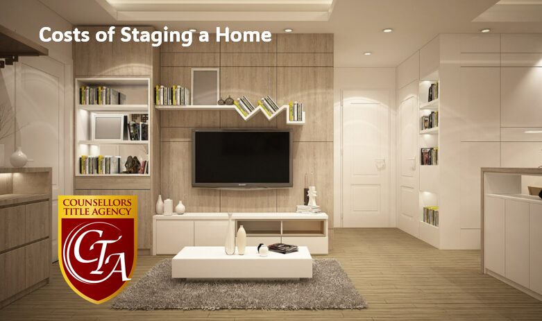 Modern living room with elegant home staging and warm lighting.