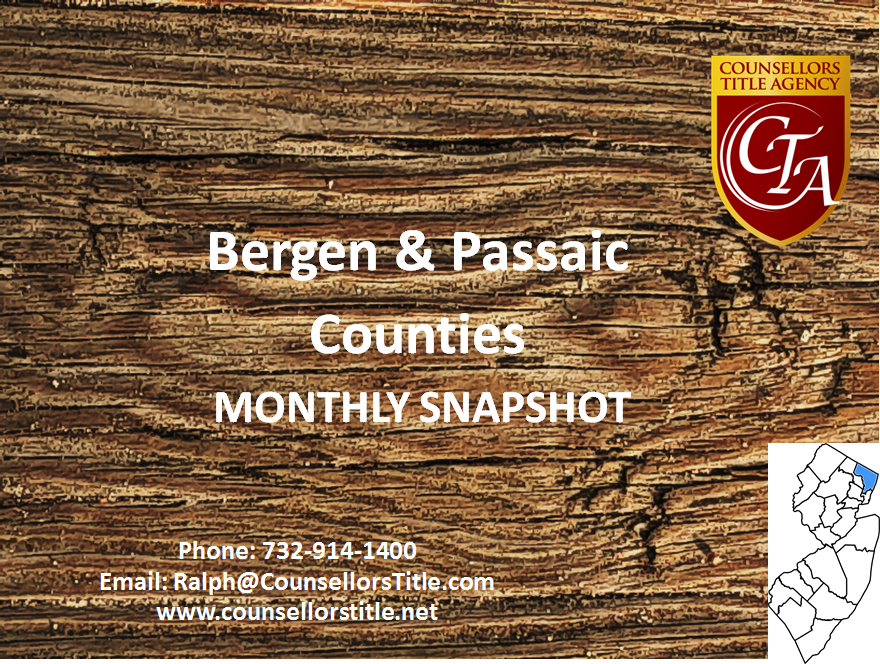 Bergen and Passaic Counties Monthly Snapshot.