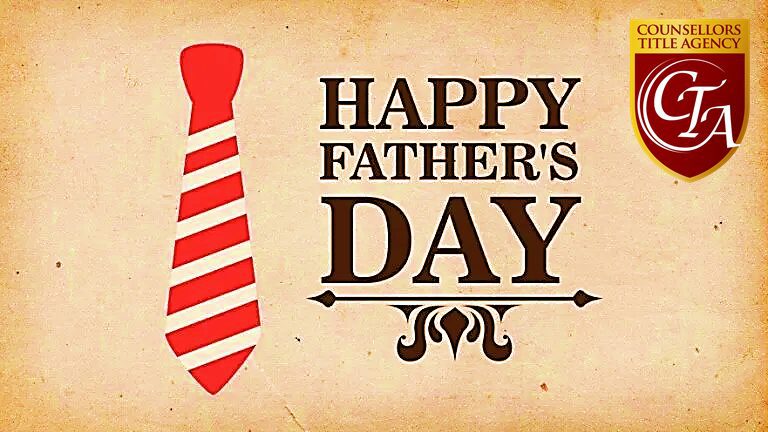 Father's Day greeting with red tie.