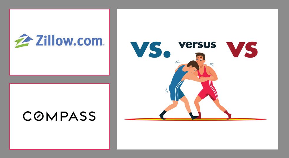 Illustration contrasting the words 'vs.' and 'versus' with wrestlers.