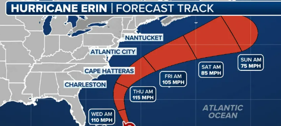 Hurricane Erin Advisory – August 21, 2025