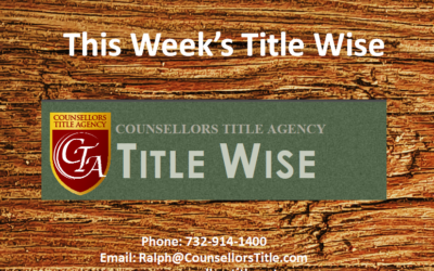 This Week’s Title Wise Newsletter