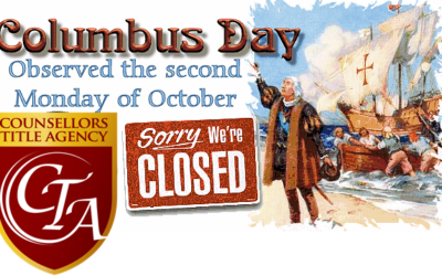 Counsellors Title Will Observe Columbus Day