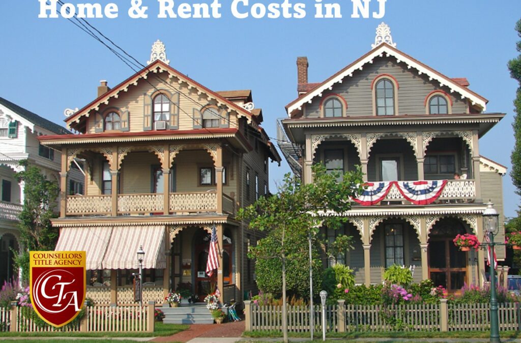 Victorian houses with decorative trim in NJ.